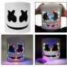 Marshmallow DJ Helm - leuchtende Vollmaske - mit LED