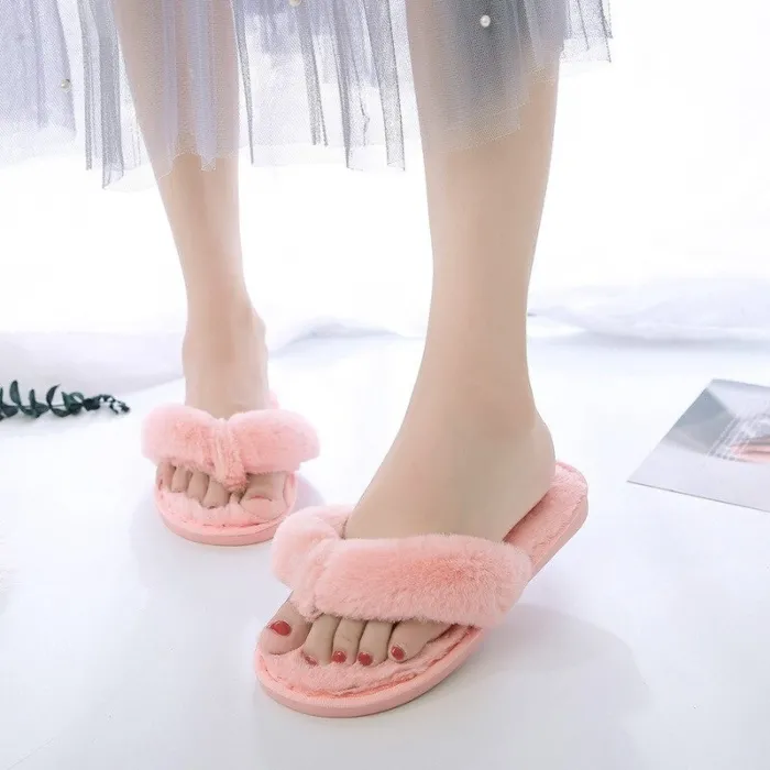Warme pluizige pantoffels - zacht - harige teenslippers - teenslippersSchoenen