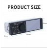Bluetooth autoradio - 4.1" - 1 DIN - TF - USB - ISO - MP5-speler - touchscreen - snelladerDin 1