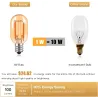 Vintage LED lamp - Edison buis - T22 - 2200K - E12 / E14 - 1W - dimbaar - amber glas - 5 stuksE14