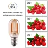 Vintage LED lamp - Edison buisvormig - T22 - E12 - E14 - 1W - dimbaar - 2200K goud - 25 stuksE14