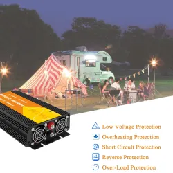 Zuivere sinusomvormer - DC 12V naar AC 220V 230V - autovoeding - omvormer - 1000WGereedschap & onderhoud
