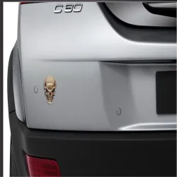 3D skull - metal car / motorcycle sticker - emblemStickers