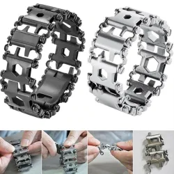 29 in 1 multitool - roestvrijstalen armband - schroevendraaier / flesopener / inbussleutelArmbanden