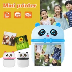 Tragbarer Mini-Thermodrucker - schnelles Drucken - Bluetooth / IOS / Android / Windows - Panda-Form