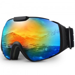 Professionele skibril - OTG - anti-condens - dubbellaagse sferische lenzen - snowboardzonnebrilSkibrillen