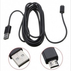 Oplaadkabel - micro USB - voor Sony Playstation 4 / Xbox One Controller - 3mKabels