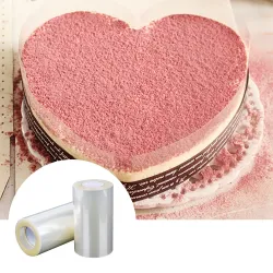 Transparant - kant cake membraan - plasticfolie - 8cm * 10m / 10cm * 10mBakvormen