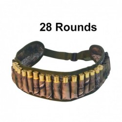 Tactical belt - gun bullets holder - 28 rounds - 12/20 gauge - for hunting