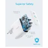 36W - 2-poorts PIQ 3.0 - type-C - wandlader - met opvouwbare stekkerOpladers