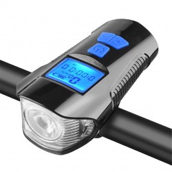 Fahrradscheinwerfer - mit Fahrradcomputer - Tacho - LCD - USB - wasserdicht
