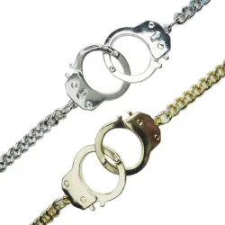 Trendy short necklace - love handcuffs - unisexNecklaces