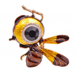 Biene mit großem Auge - Strassbrosche