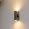 LED wandlamp - RVS lamp - up / down verlichtingWandlampen