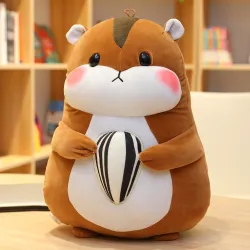 Kussen in de vorm van een hamster - knuffelKnuffels