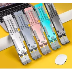 Aluminium laptop/tablet standaard - verstelbare beugel - antislipStands