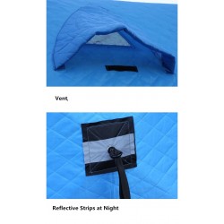 Winter warme tent - voor ijsvissen / kamperen - winddicht - waterdicht - anti-sneeuw - grote ruimteTenten
