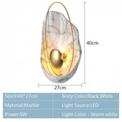 Moderne wandlamp van hars - LED - schelpvormWandlampen