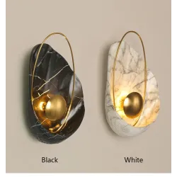 Modern resin wall lamp - LED - shell shapeWall lights