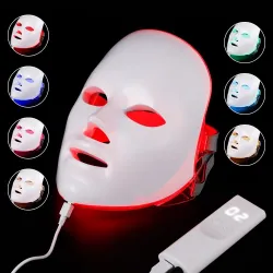 Schoonheid gezichtsmasker - 7 kleuren LED - huidverjonging - anti acne - whitening - anti rimpel - fototherapieMondmaskers