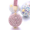Crystal ball - keychain with leather strapKeyrings