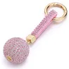 Crystal ball - keychain with leather strapKeyrings