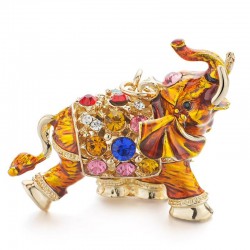 Colorful crystal elephant - keychainKeyrings