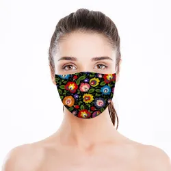 Gezichts-/mondbeschermingsmasker - wegwerp - voor volwassenen - bloemenprintMondmaskers
