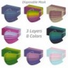 Gezichts-/mondbeschermingsmasker - wegwerp - voor volwassenen - tie-dye print - 50 stuks