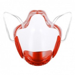 Transparent protective face mask - plastic shield - with filter