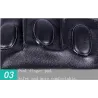 Black leather gloves - fitness / gym /cycling - half fingerGloves