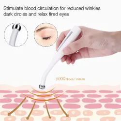 2 in 1 - elektrisch gezichts- / ogenmassageapparaat - vibratiepen - anti-rimpel / verjongingHuid