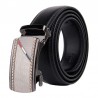 Classic men's belt - with automatic buckle - genuine leather