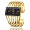 Luxurious bracelet with a rectangle watch - open designBracelets