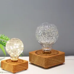 Modern LED-nachtlampje - USB - gloeilamp van koperdraadVerlichting