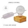 Modern LED night light - USB - copper wire string bulbLights & lighting