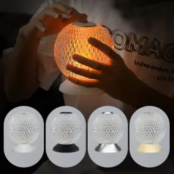 Italian night lamp - round crystal ball - USB - touch sensorLights & lighting
