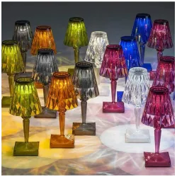 Moderne kristallen nachtlamp - aanraakbediening - USBVerlichting