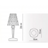 Moderne kristallen nachtlamp - aanraakbediening - USBVerlichting
