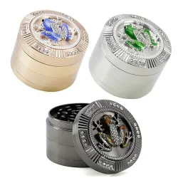 Exclusieve grinder - voor kruiden/tabak - 4-laags - met kristallen kikkerKeukenmolens