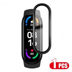 Soft glass protective film - screen cover - full curved - for Xiaomi Mi Band 5 / 6Smart-Wear