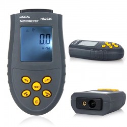 Digitaler Lasertachometer - LCD / Drehzahltest - berührungslos - HS2234