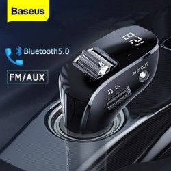 Baseus - FM transmitter - AUX - Bluetooth - dual USB - car charger - handsfree - MP3 player