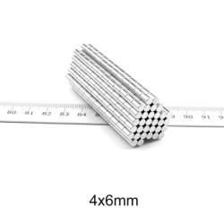 N35 - neodymium magneet - sterke ronde schijf - 4mm * 6mmN35