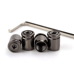 Sport - ventielen voor autobanden - anti-diefstal doppen - zinklegering - 4 stuksWiel onderdelen