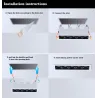 LED plafondlamp - inbouwstrip - CREE - COB - binnen - dimbaar - 2W - 30WPlafondverlichting