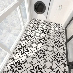 Moderne zelfklevende tegels - vloerstickers - 30 * 30cm - 4 stuksMuurstickers
