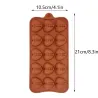 Silicone baking mould - diamond heart shaped - 8 / 15 holesBakeware