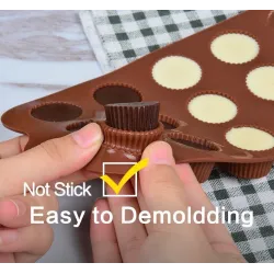 Siliconen mal - voor chocolade / gelei - non-stickBakvormen