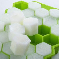 Siliconen ijsblokjesvorm - honingraatvormig - herbruikbaar - met afneembaar dekselBar producten